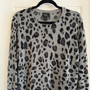 Halogen Animal Print Cashmere